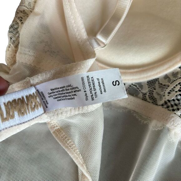 COSMOPOLITAN Lace Teddy in Pink Champagne Size Small NEW - Picture 15 of 16